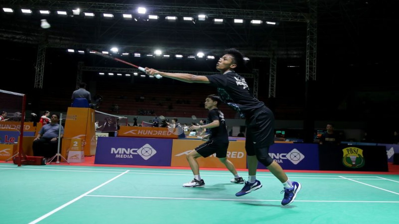 Muhammad Al Farizi/Nikolaus Joaquin pada Kejuaraan Badminton Junior Asia (BAJC) 2023 harus terhenti di babak 16 besar
