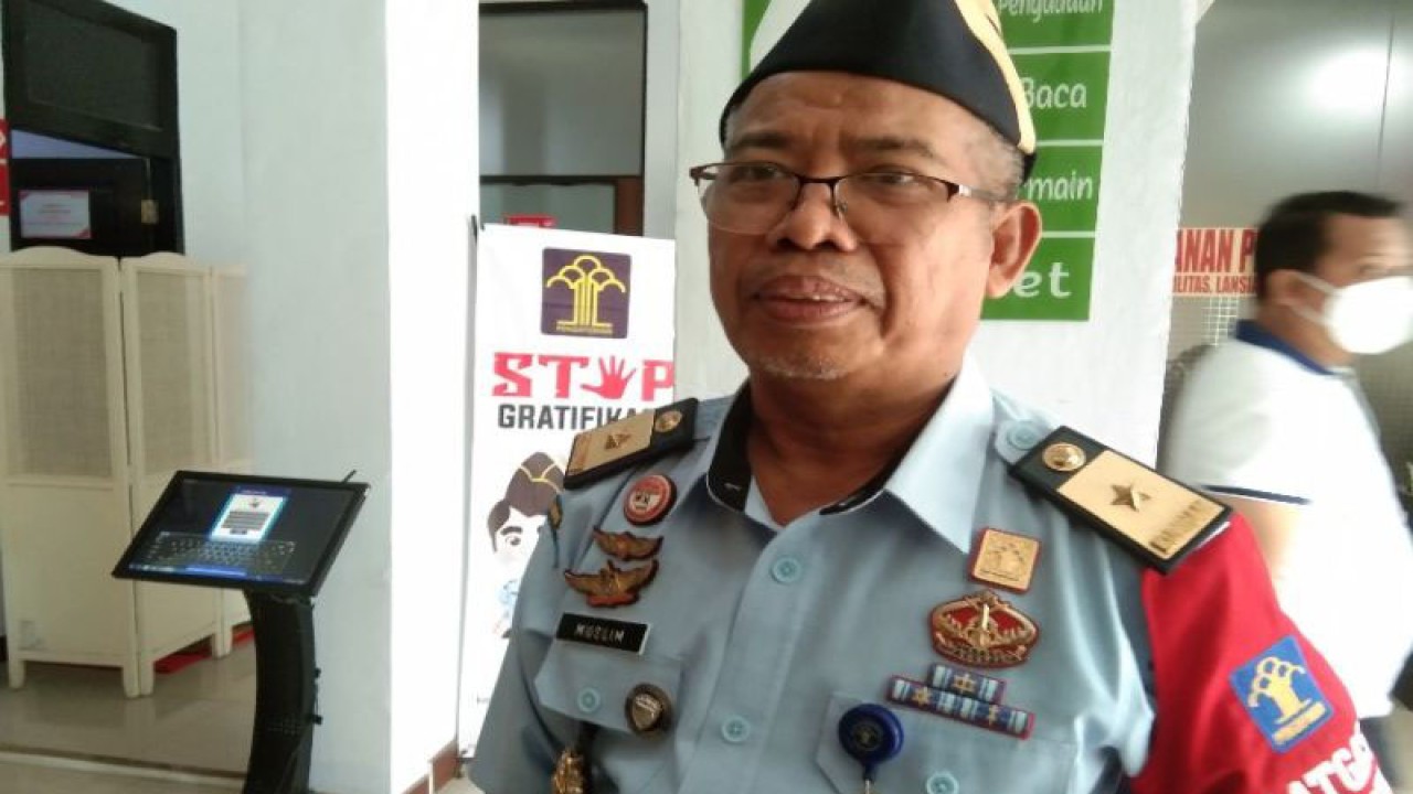 Kepala Divisi Pemasyarakatan Kemenkumham Provinsi Sultra Muslim. ANTARA/Harianto.
