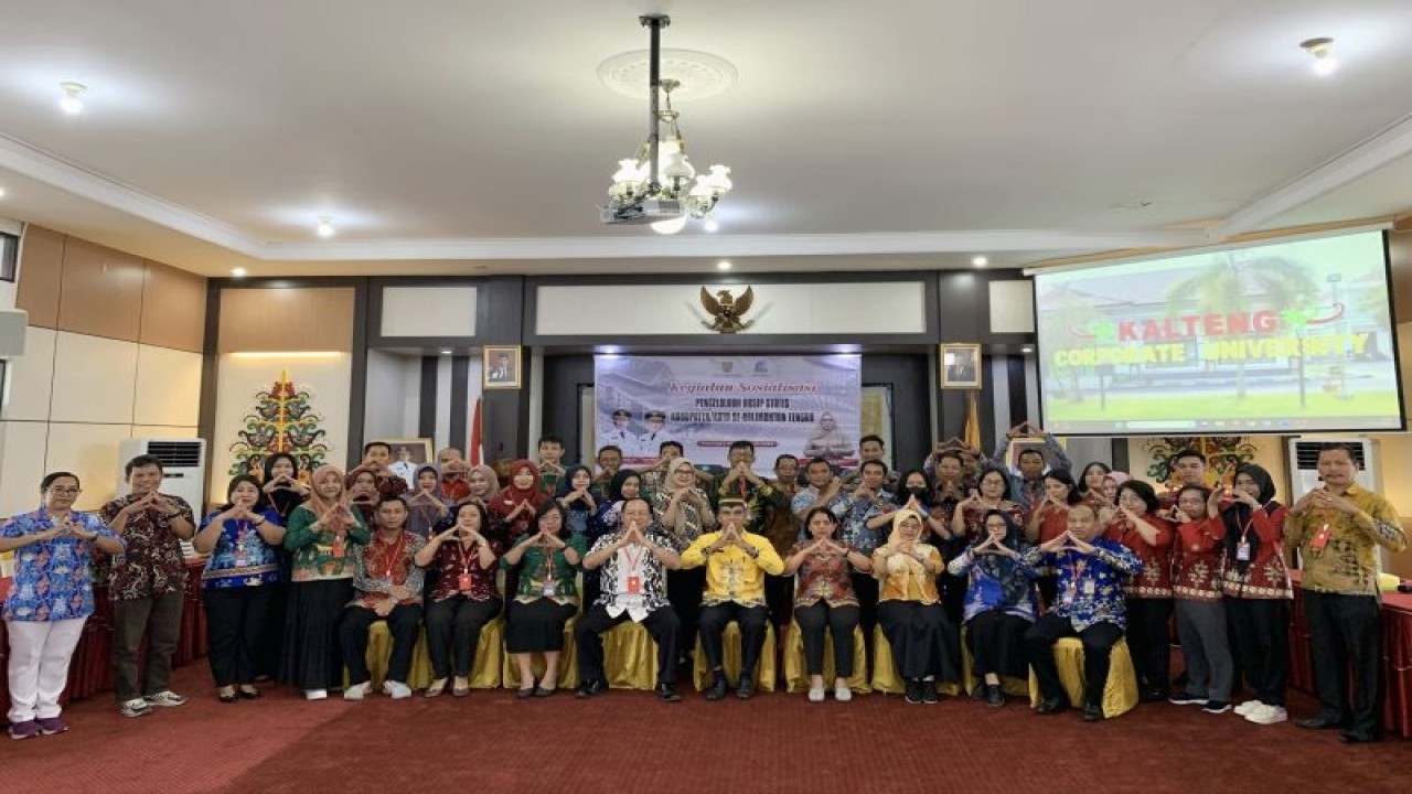 Sosialisasi pengelolaan arsip statis kabupaten dan kota se-Kalimantan Tengah, Palangka Raya, Kamis, (27/7/2023). (ANTARA/HO-Disperpusip Kalteng)