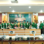Pejabat UMI dan rombongan UM Malaysia foto bersama pada kunjungannya di Makassar.ANTARA/HO-UMI-1689669398