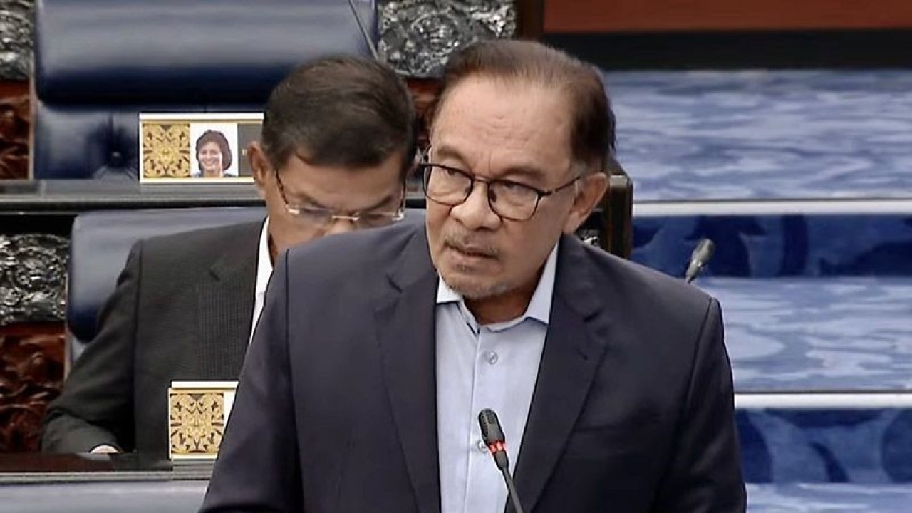 Perdana Menteri Malaysia Anwar Ibrahim. ANTARA/Virna P Setyorini/am.