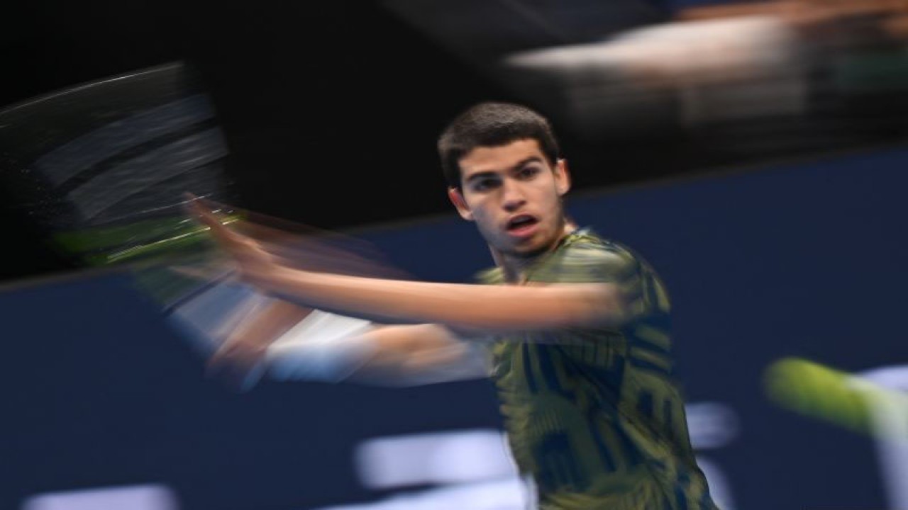 Petenis Spanyol Carlos Alcaraz (AFP/FABRICE COFFRINI)