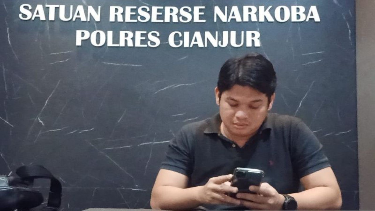 Kasat Narkoba Polres Cianjur, Jawa Barat, AKP Primadona.(ANTARA/Ahmad Fikri). (Ahmad Fikri)