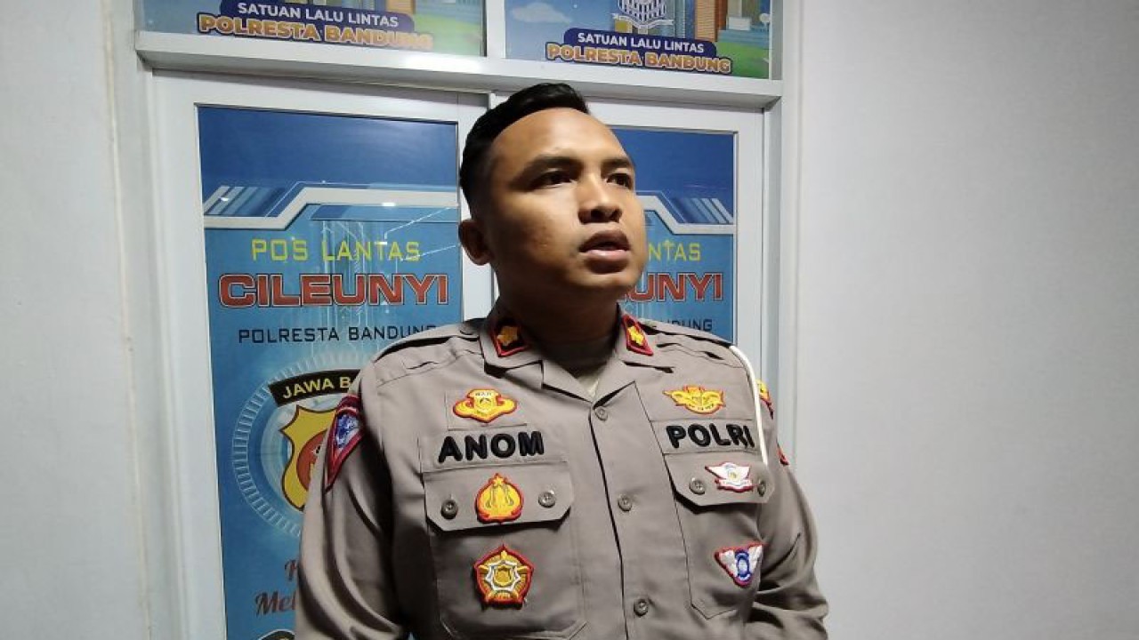 Kepala Satlantas Polresta Bandung Kompol Mangku Anom. (ANTARA/Bagus Ahmad Rizaldi)