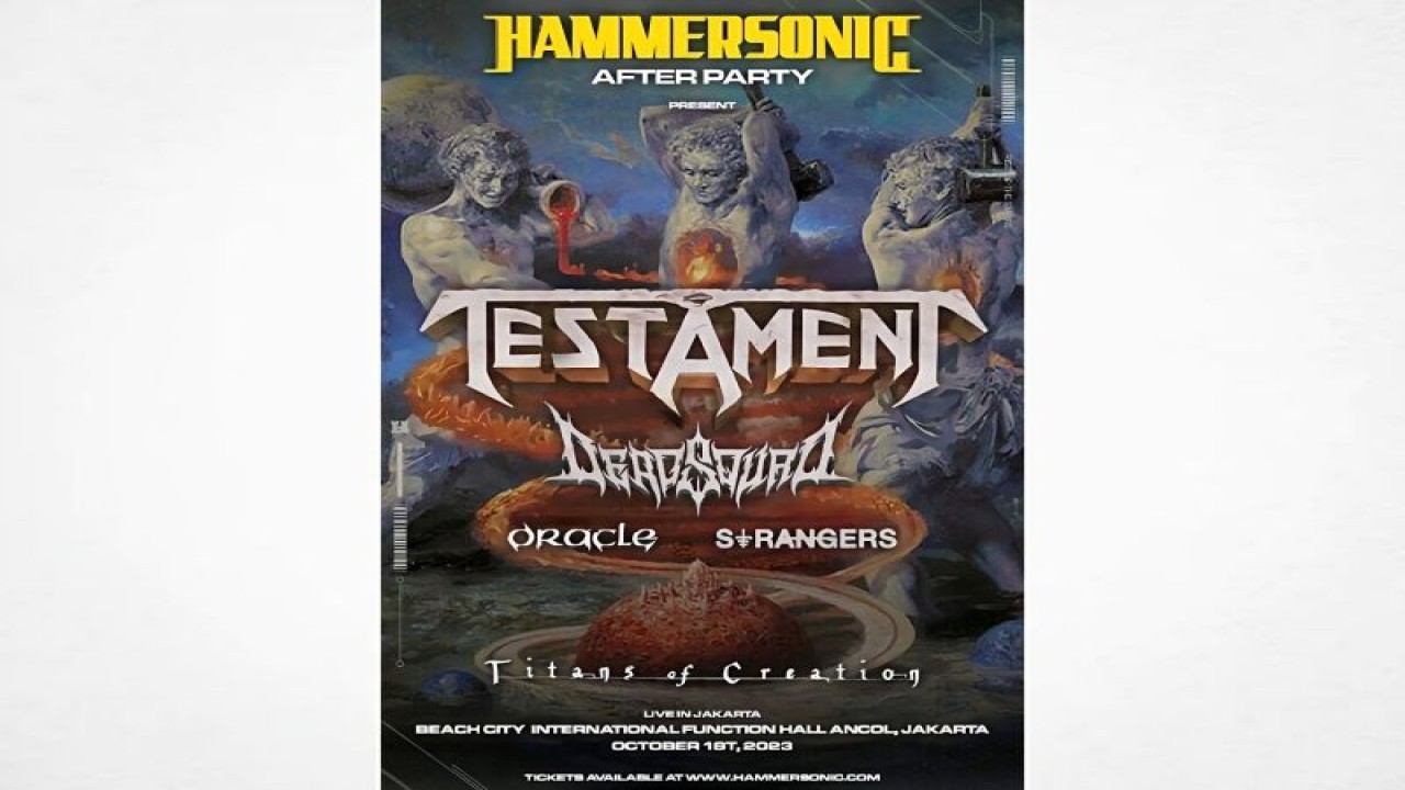 Poster acara Hammersonic After Party yang akan digelar di Beach City International Function Hall, Ancol, Jakarta Utara pada 1 Oktober mendatang. (ANTARA/HO/Ravel Entertainment)