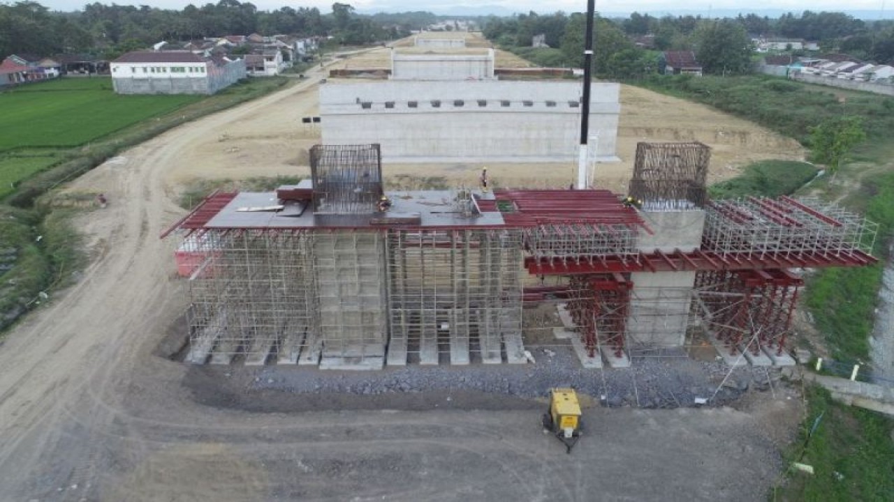 Proyek Strategis Nasional Jalan Tol Yogyakarta - Bawen. ANTARA/HO - Jasa Marga