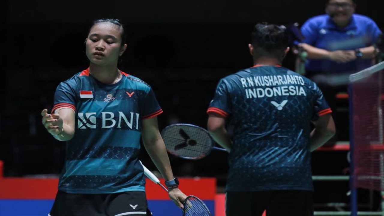 Ganda campuran Rehan Naufal Kusharjanto/Lisa Ayu Kusumawati tersingkir pada babak pertama Japan Open 2023, setelah kalah dari pasangan Tang Chun Man/Tse Ying Suet asal Hong Kong, Selasa. (ANTARA/HO-PP PBSI)