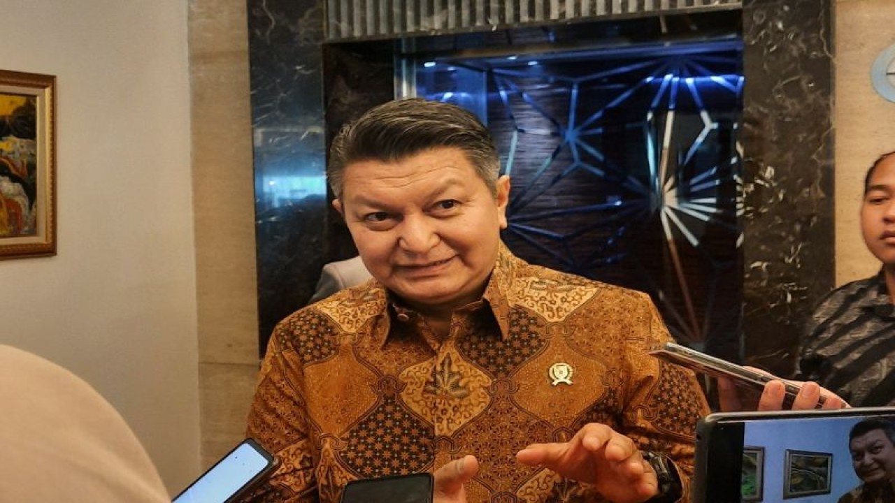 Kepala Badan Nasional Penanggulangan Terorisme (BNPT) Rycko Amelza Dahniel di Hotel JS Luwansa, Jakarta, Rabu (5/7/2023). (ANTARA/Fath Putra Mulya)