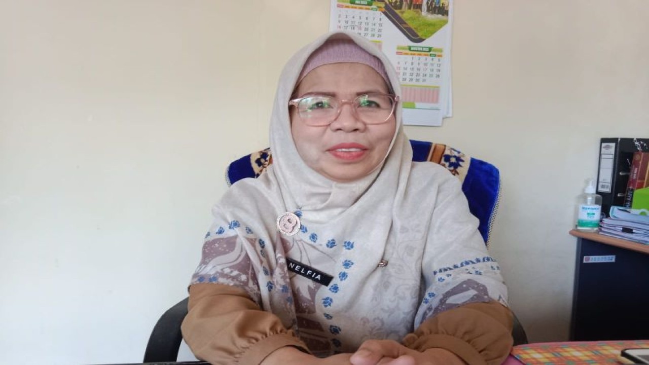 Sekretaris Dinas Koperasi UKM Agam Nelfia Fauzana, Selasa (25/7). Antara/Altas Maulana.