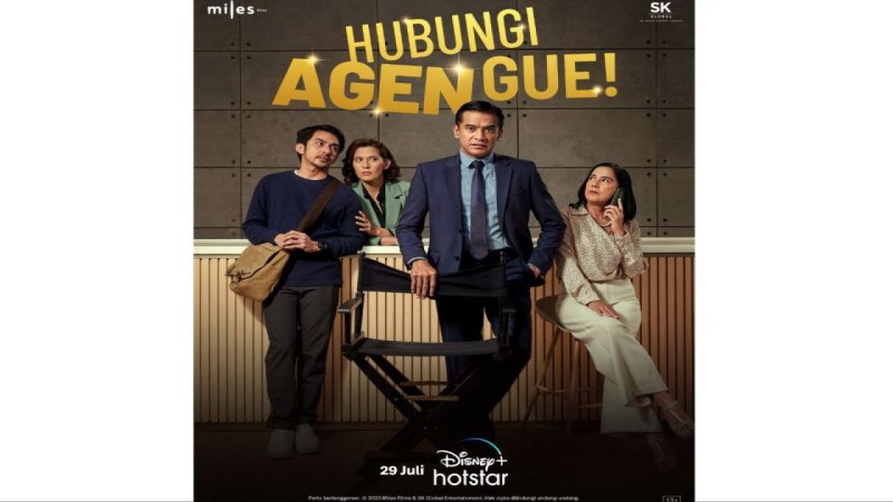 Poster serial drama komedi "Hubungi Agen Gue!" (ANTARA/HO-Disney+ Hotstar)