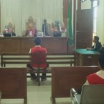Sidang pembacaan tuntutan terhadap terdakwa perampokab Bank Arta. Bandarlampung, Senin, (24/7/2023). (ANTARA/Damiri)-1690196104