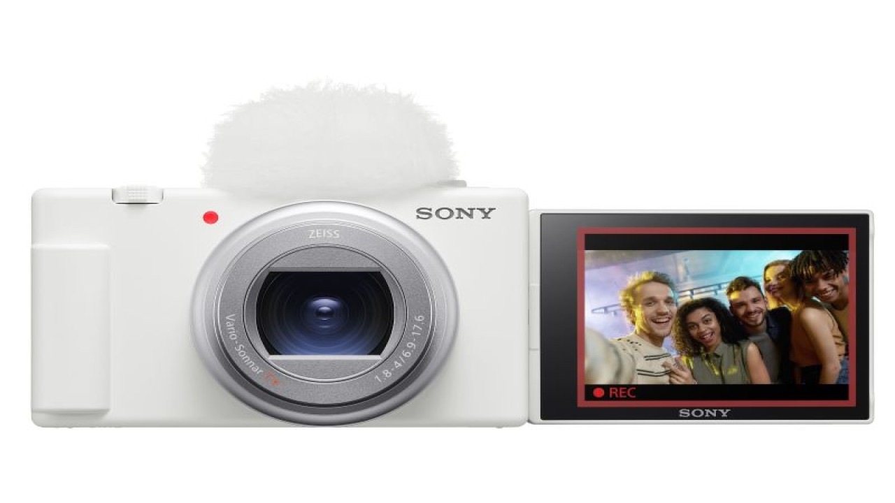 Tampilan kamera ZV-1 II varian warna putih. (ANTARA/HO/Sony)