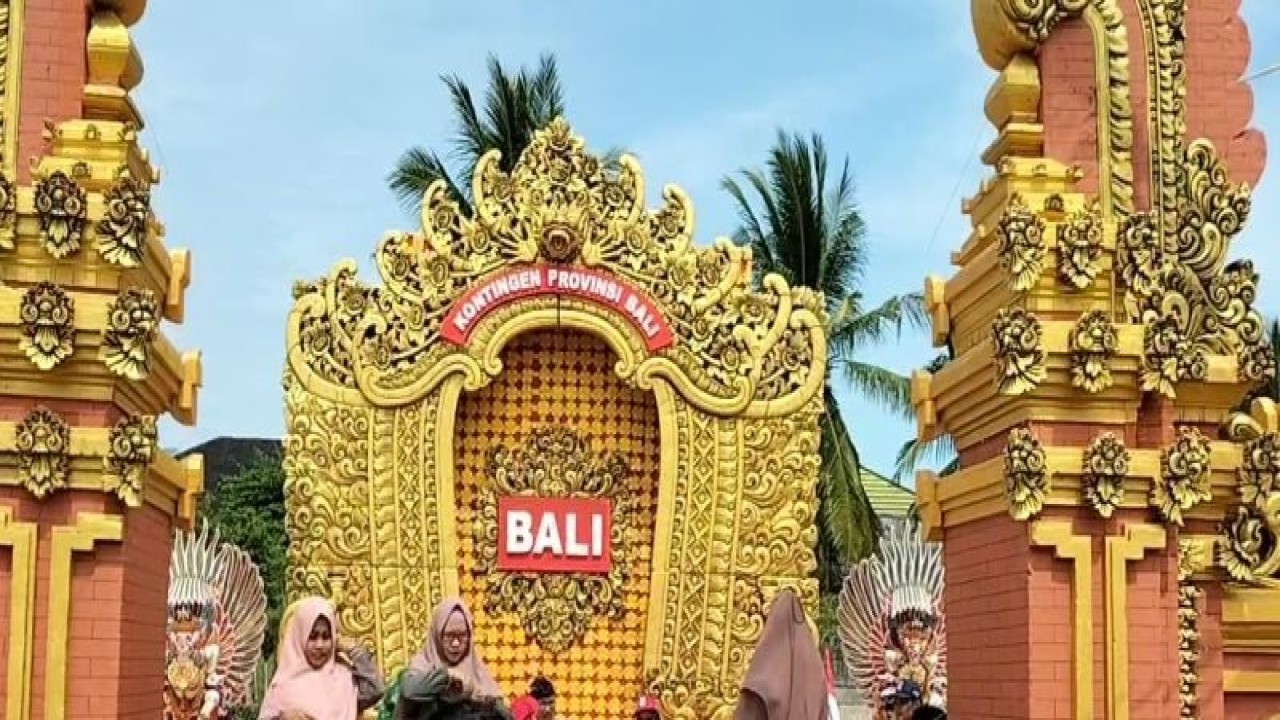 Suasana di lokasi Jumbara dan area kontingen Bali. ANTARA/Riadi Gunawan