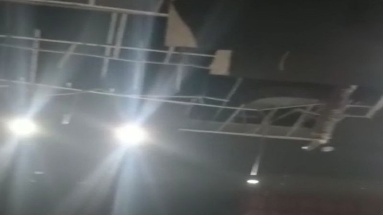 Taman Budaya Gunungkidul rusak parak akibat gempa bumi pada Jumat (30/6). (ANTARA/HO-Dokumen istimewa)