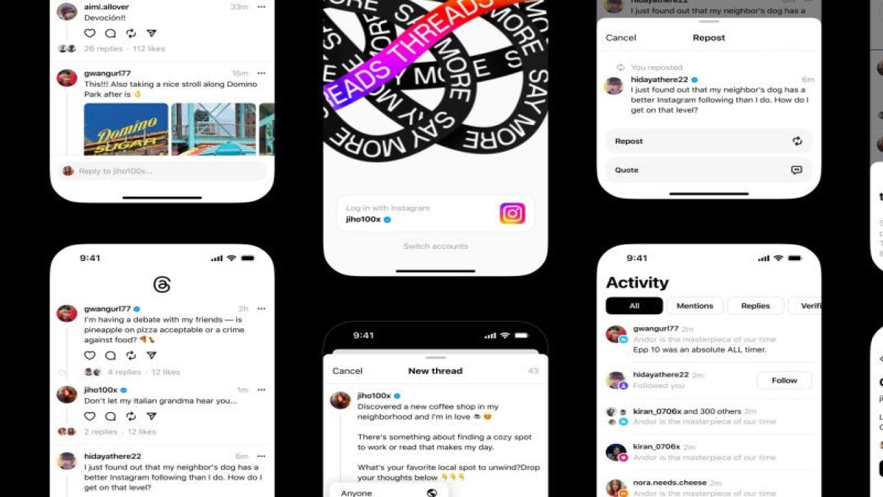 Tampilan Threads. (ANTARA/about.instagram.com)