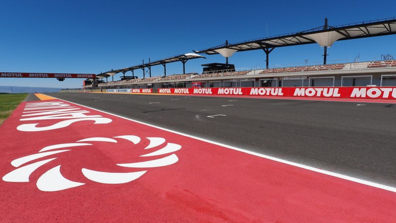 Sirkuit San Juan Villicum Argentina yang direncanakan menjadi tuan rumah WSBK Argentina. (ANTARA/HO/WSBK)