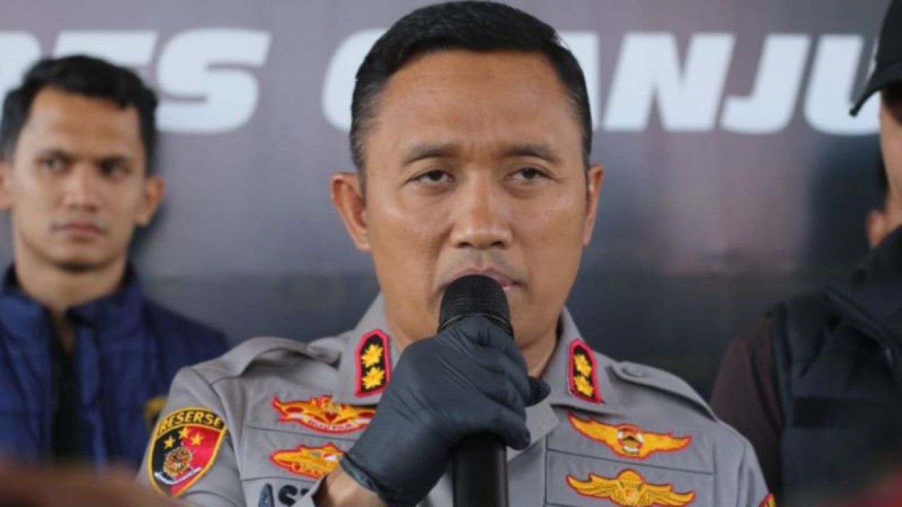 Kapolres Cianjur, Jawa Barat, AKBP Aszhari Kurniawan.(ANTARA/Ahmad Fikri). (Ahmad Fikri)