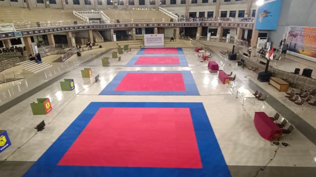 Arena pertandingan kejuaraan karate Piala Rektor Uncen VII (ANTARA/HO-Dokumen pribadi)