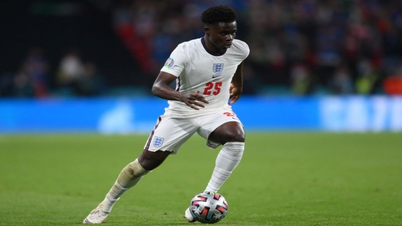 Bukayo Saka. ANTARA/AFP/Laurence GRIFFITHS