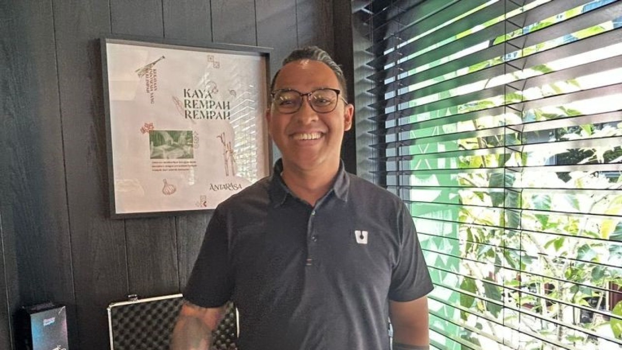 Chef Theo saat ditemui dalam acara temu media di kawasan Jakarta, Selasa (29/8/2023). (ANTARA/Vinny Shoffa Salma)