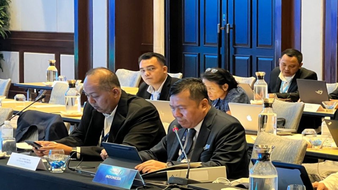 Delegasi Indonesia menghadiri pertemuan The 46th Tripartie Technical Experts Group (TTEG) yang diselenggarakan oleh Malacca Straits Council (MSC) pada 2-3 Agustus di Singapura. ANTARA/HO-Ditjen Perhubungan Laut