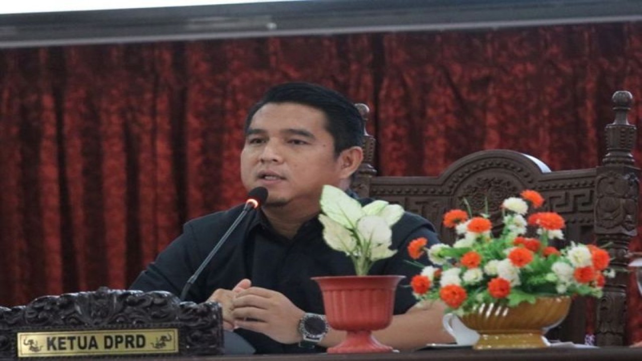 Ketua DPRD Hulu Sungai Selatan (HSS) H Akhmad Fahmi, di Kandangan, HSS, Kalimantan Selatan, Selasa (1/8/2023). ANTARA/HO-DISKOMINFO HSS.