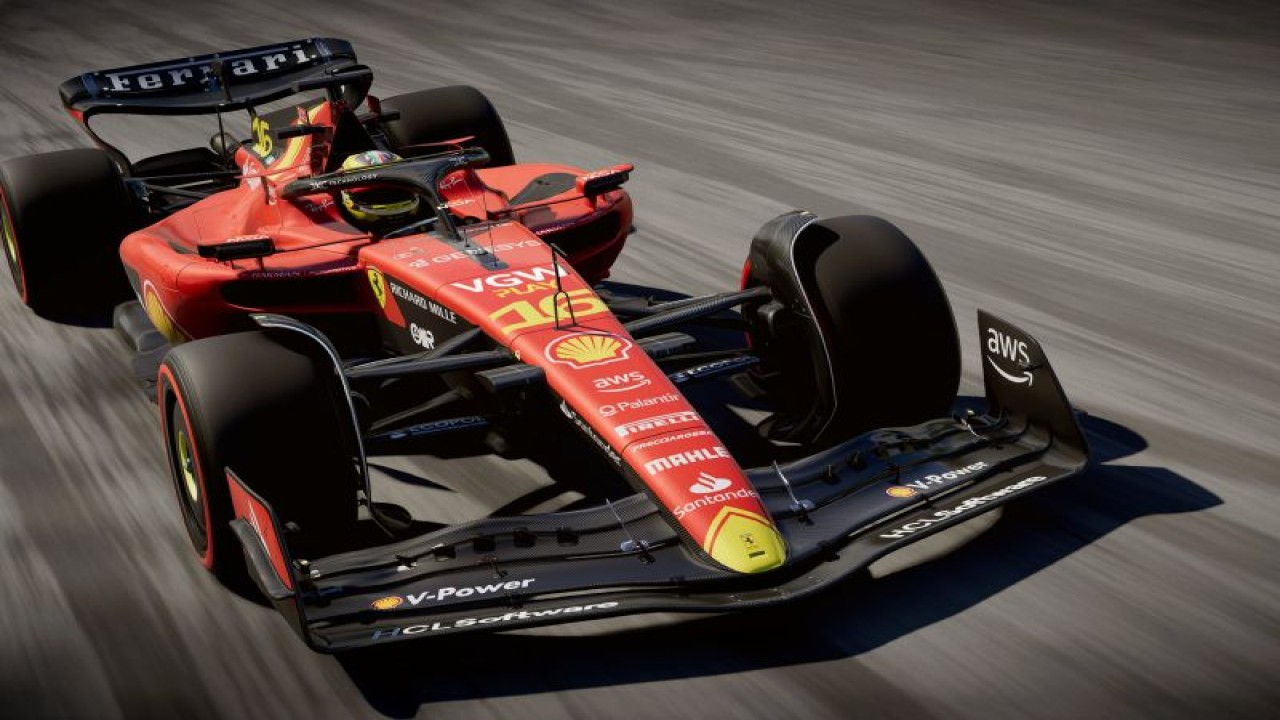 Livery spesial Ferrari untuk GP Italia yang akan bergulir di Sirkuit Monza, 1-3 September 2023. (X/Schuderia Ferrari)