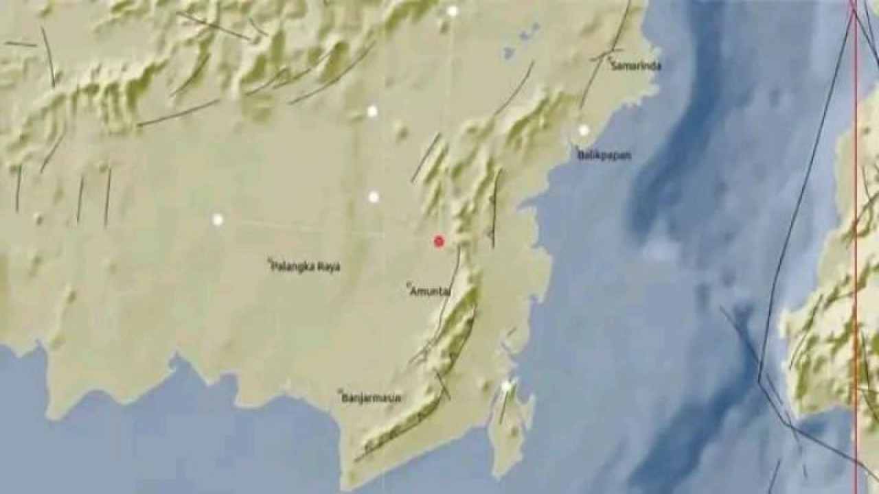 Gempa Kalsel (ANTARA/HO/ BMKG Balikpapan)