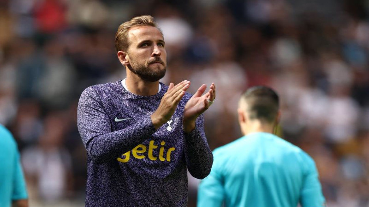 Penyerang Tottenham Hotspur asal Inggris Harry Kane. ANTARA/AFP/HENRY NICHOLLS