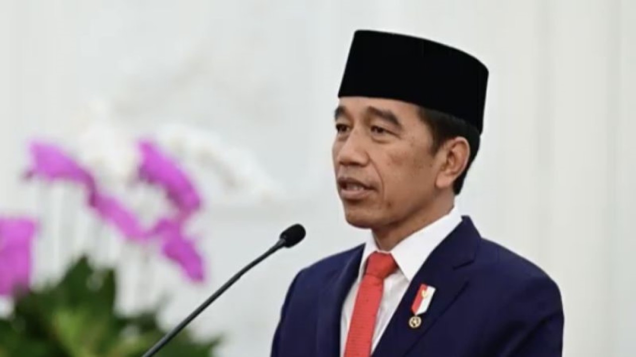 Tangkapan layar Presiden Joko Widodo menyampaikan sambutan dalam Sidang Pleno Khusus Peringatan HUT ke-20 Mahkamah Konstitusi di Jakarta, Kamis (10/8/2023). (ANTARA/Yashinta Difa)