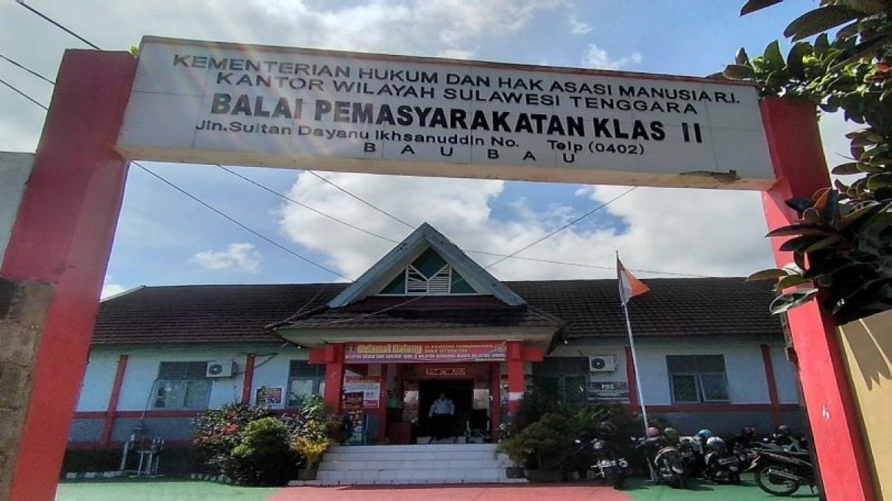 Kantor Balai Pemasyarakatan (Bapas) Baubau. (Foto ANTARA-HO Bapas Baubau)
