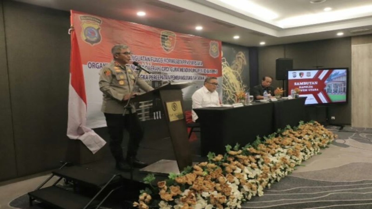 Kapolda Sulut Irjen Pol Setyo Budiyanto membuka kegiatan pembinaan peningkatan kemampuan penyidikan bagi penyidik Polri dan PPNS di Manado. ANTARA/HO-Humas Polda Sulut