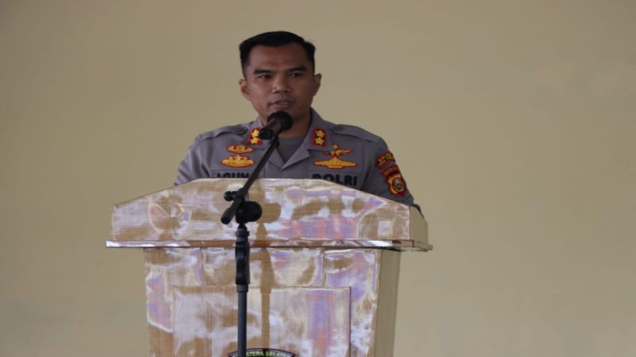 Kapolres OKU Timur AKBP Dwi Agung Setyono. (ANTARA/Edo Purmana)