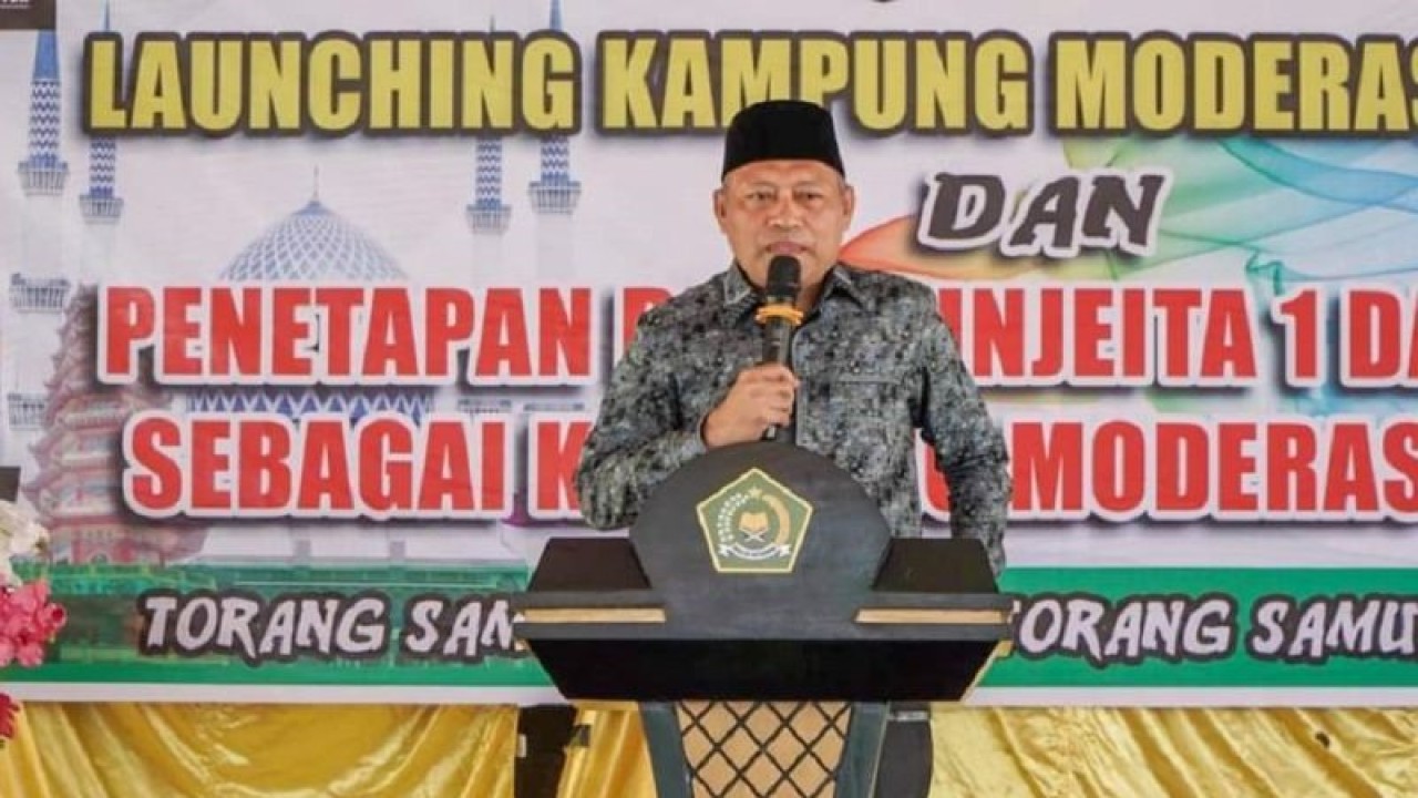 Kepala Kantor Wilayah (Kakanwil) Kementerian Agma (Kemenag) Sulawesi Utara (Sulut) H Sarbin Sehe, di Manado, Senin (28/8/2023). (ANTARA/Nancy L Tigauw).