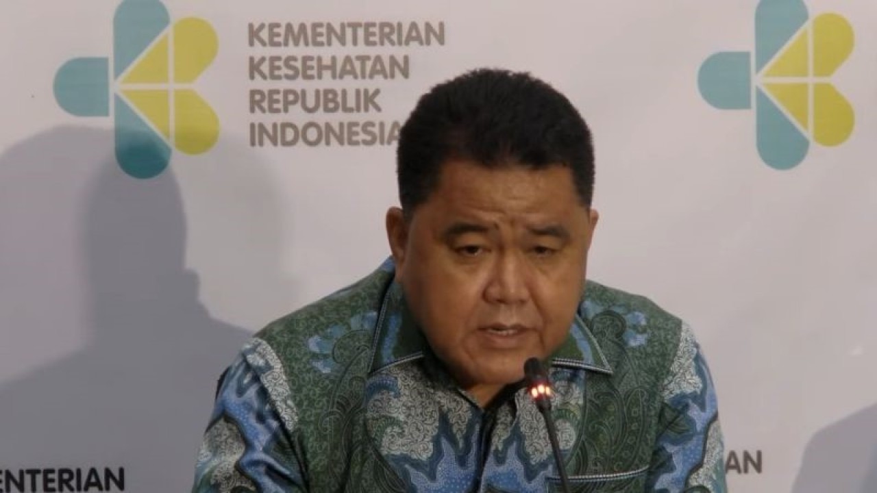 Tangkapan layar - Direktur Jenderal (Dirjen) Pencegahan dan Pengendalian Penyakit (P2P) Kementerian Kesehatan RI Maxi Rein Rondonuwu saat menyampaikan keterangan dalam konferensi pers virtual bertajuk Penanganan Dampak Polusi Udara Bagi Kesehatan Masyarakat diikuti dari Jakarta, Senin (28/8/2023). (ANTARA/Andi Firdaus).