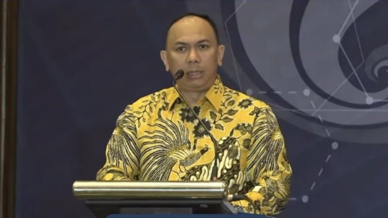 Tangkapan layar Dirjen PPI Wayan Toni Supriyanto dalam FGD "Untuk Telekomunikasi Nyaman Gunakan Frekuensi yang Aman" yang digelar secara hibrid, Rabu (23/8/2023). (ANTARA/Livia Kristianti)
