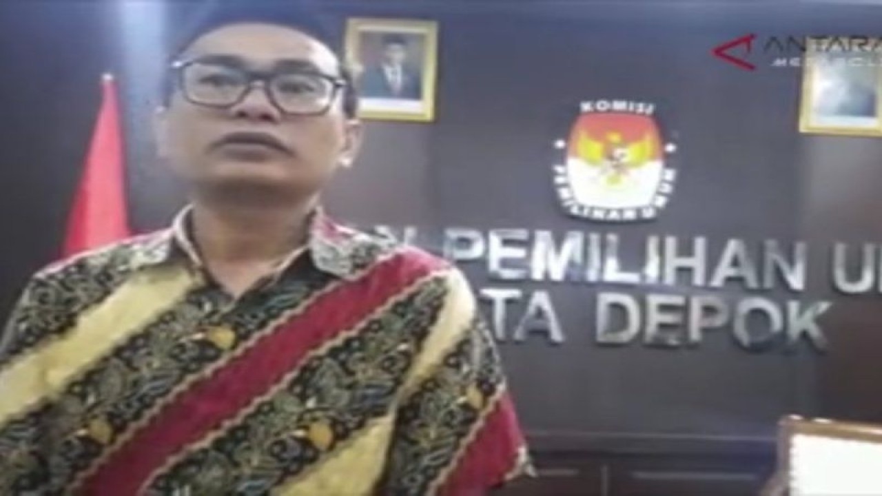 Ketua Divisi Teknis Penyelenggaran KPU Depok Fikri Tamau, ANTARA/Feru Lantara.
