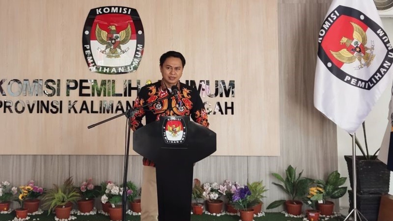 Ketua KPU Provinsi Kalimantan Tengah Sastriadi. (ANTARA/Rendhik Andika)
