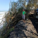 Kondisi abrasi di sepanjang pantai selatan di Kabupaten Kulon Progo. (ANTARA/HO-Dokumen istimewa)-1693395716