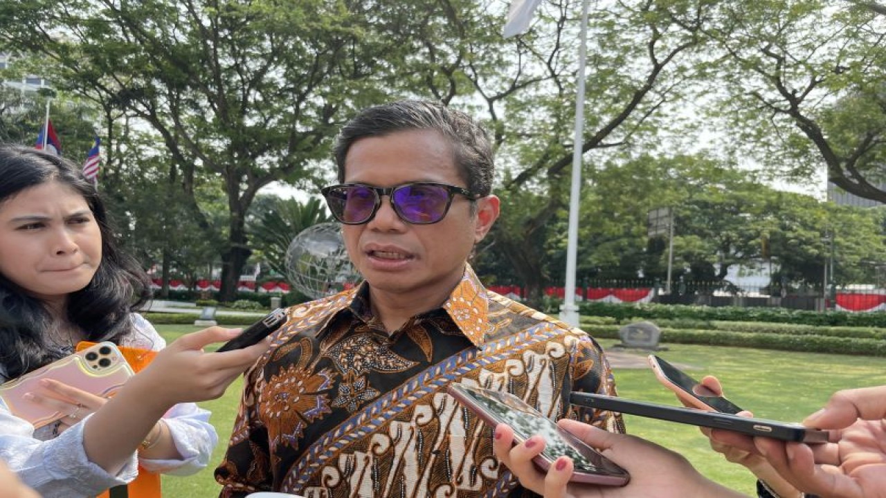 Wakil Menteri Luar Negeri RI Pahala Nugraha Mansury ketika ditemui di Jakarta, Senin (14/8/2023). (ANTARA/Yashinta Difa)