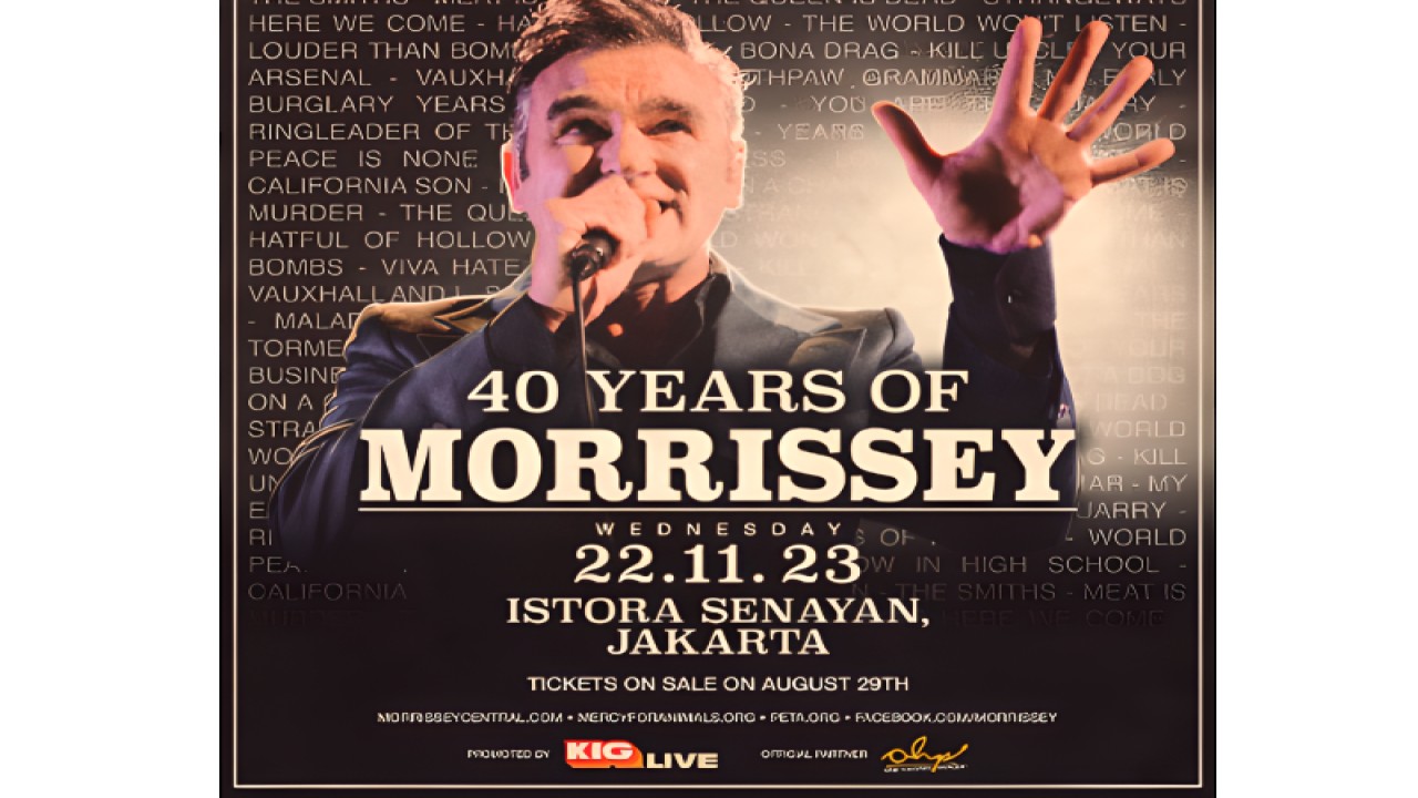 Musisi Morrissey akan segera menggelar konser di Jakarta pada 22 November 2023 mendatang. (ANTARA/HO/Dokumentasi KIG Live)