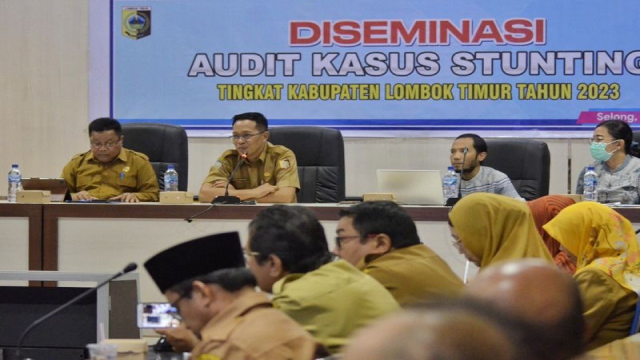 Acara diseminasi kasus stunting di Kabupaten Lombok Timur, Nusa Tenggara Barat. (ANTARA/Humas Pemkab Lombok Timur)