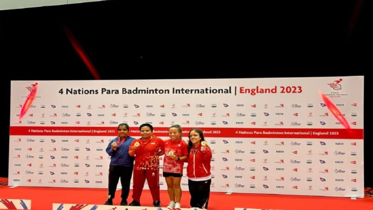 Tim Nasional Para-bulu tangkis Indonesia meraih empat gelar juara dalam kejuaraan 4 Nations Para Badminton International 2023 yang berlangsung di Sheffield, Inggris. ANTARA/HO-NPC