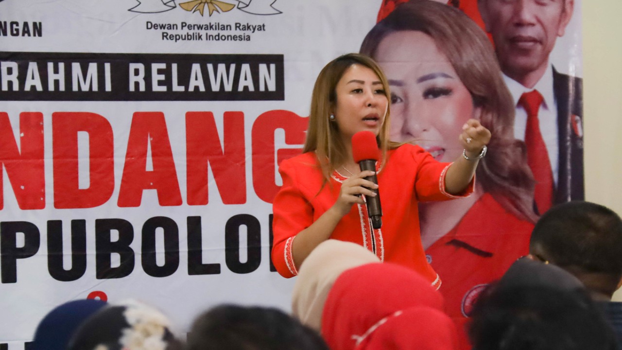 acara silaturahmi relawan Sondang Tampubolo(foto-foto: Wira Ginting)n.