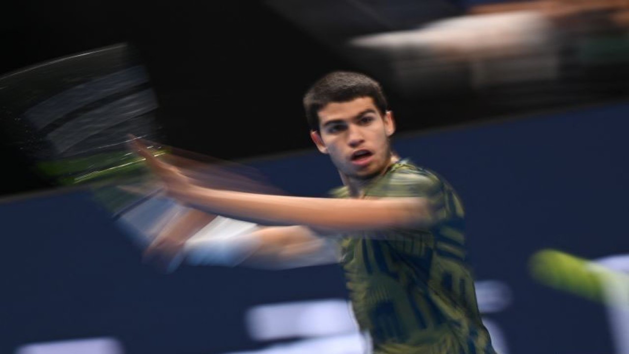 Petenis Spanyol Carlos Alcaraz (AFP/FABRICE COFFRINI)