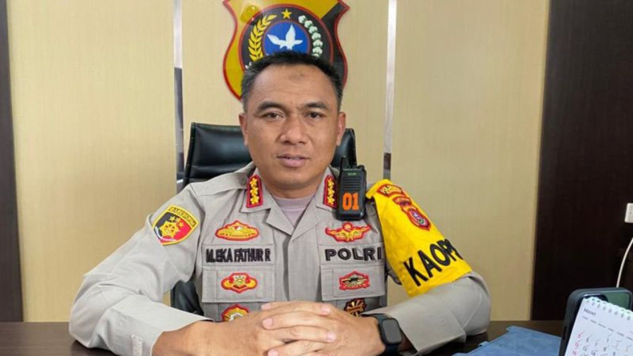 Kapolresta Kendari Kombes Pol Muhammad Eka Fathurrahman. (ANTARA/La Ode Muh Deden Saputra)