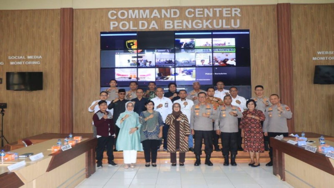 Kepolisian Daerah Provinsi Bengkulu memperkuat sinergitas dengan Dewan Pers, di Bengkulu, Senin. (28/8/2023) (ANTARA/HO-Dokumen Pribadi)