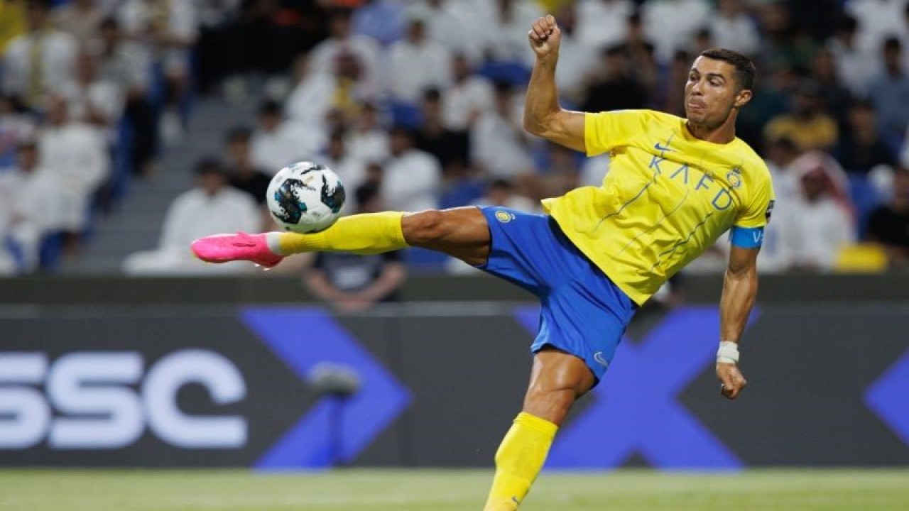 Al-Nassr melaju ke semifinal Arab Club Champions Cup setelah kalahkan wakil Maroko Raja Casablanca 3-1 di Stadion Prince Sultan bin Abdul Aziz pada 06 Agustus 2023. ANTARA/AFP/-