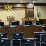 Ruang sidang di Pengadilan Tindak Pidana Korupsi (Tipikor) pada Pengadilan Negeri Jakarta Pusat. (ANTARA/Fath Putra Mulya)-1692600688