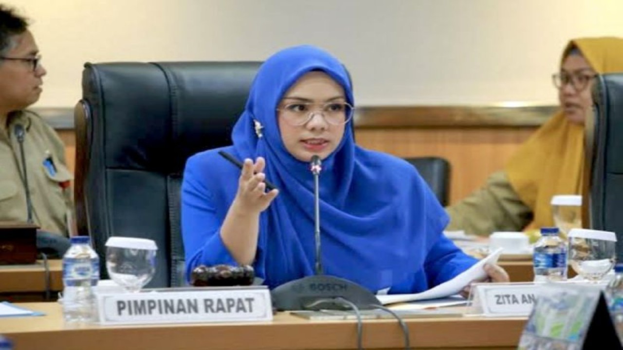 Wakil Ketua DPRD DKI Jakarta Zita Anjani di Jakarta, Kamis (10/8/2023). ANTARA/HO-DPRD DKI